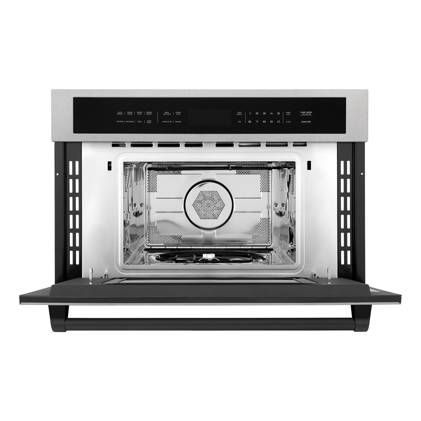 ZLINE Autograph Edition 30" Built-in Convection Microwave Oven - DuraSnow Stainless Steel with Accents