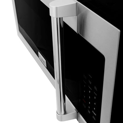 ZLINE 2-Appliance Kitchen Package with 30" Stainless Steel Dual Fuel Range and Over the Range Microwave with Traditional Handle