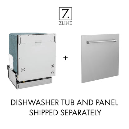 ZLINE 18" Compact Top Control Dishwasher - Stainless Steel Tub with Traditional Handle