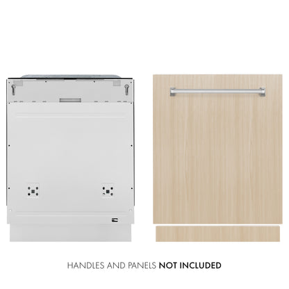ZLINE 24" Panel Ready Monument Series 3rd Rack Top Touch Control Dishwasher - Stainless Steel Tub