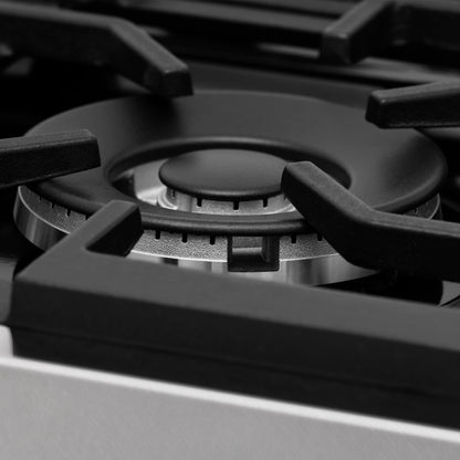 ZLINE 3-Appliance 36" Kitchen Package with Fingerprint Resistant Stainless Dual Fuel Range, Ducted Vent Range Hood, and Dishwasher