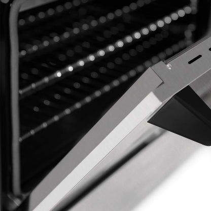 ZLINE Autograph Edition 48" Dual Fuel Range - DuraSnow Steel with Matte Black Accents