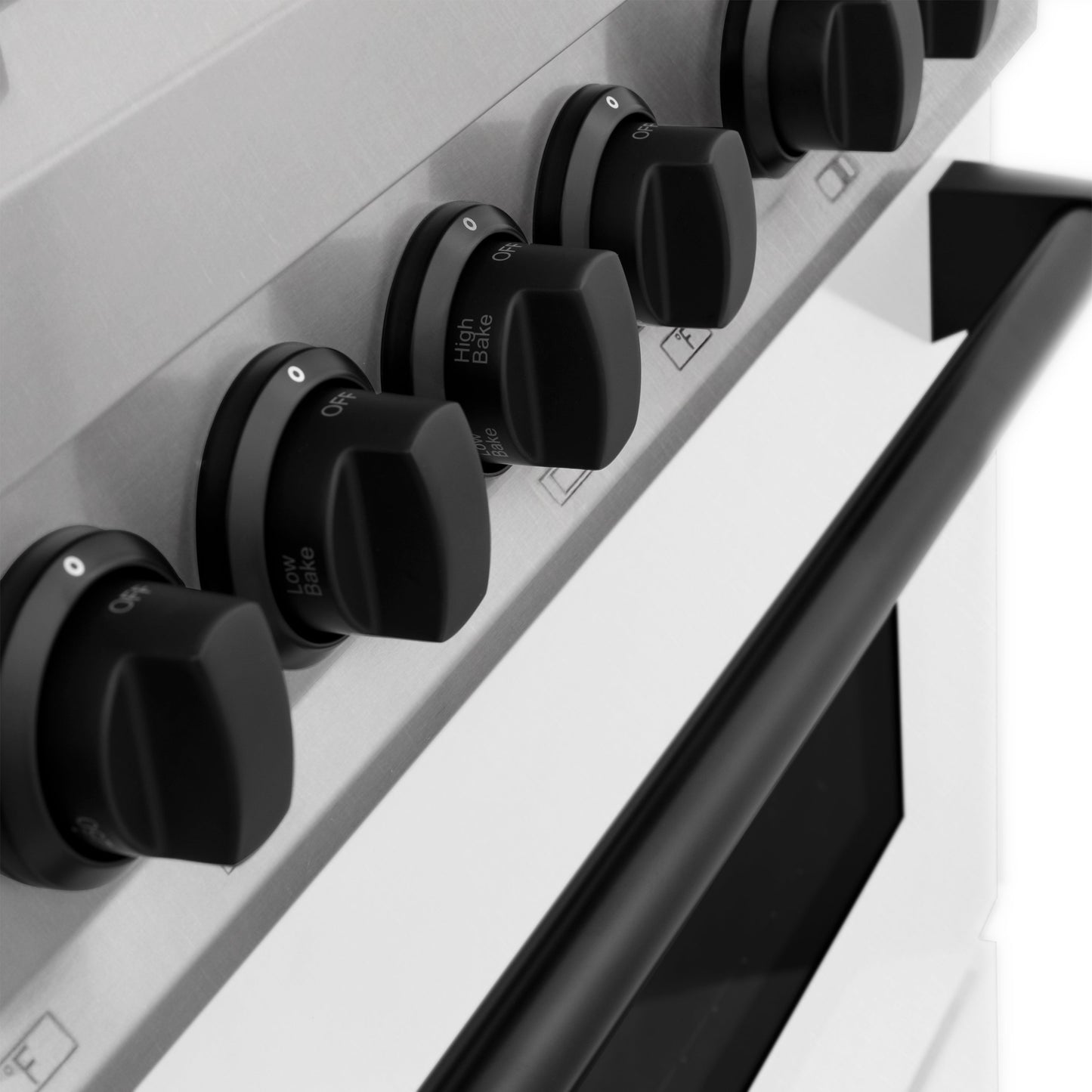 LINE 2-Appliance 48" Autograph Edition Kitchen Package with Stainless Steel Dual Fuel Range with Matte White Door and Range Hood with Matte Black Accents