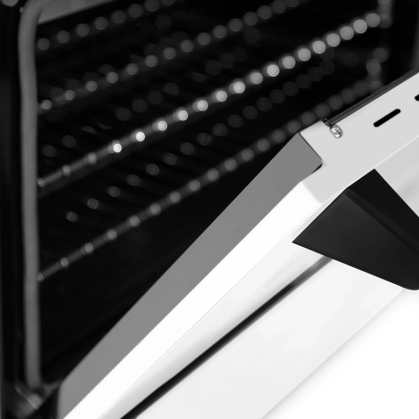 ZLINE Autograph Edition 48" Dual Fuel Range - DuraSnow Steel, Matte White Door with Matte Black Accents