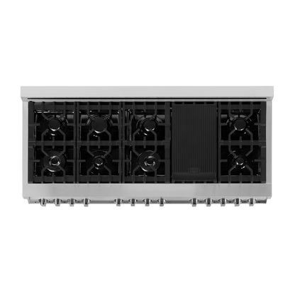 ZLINE 2-Appliance Kitchen Package with 60" Stainless Steel Dual Fuel Range and Convertible Vent Range Hood