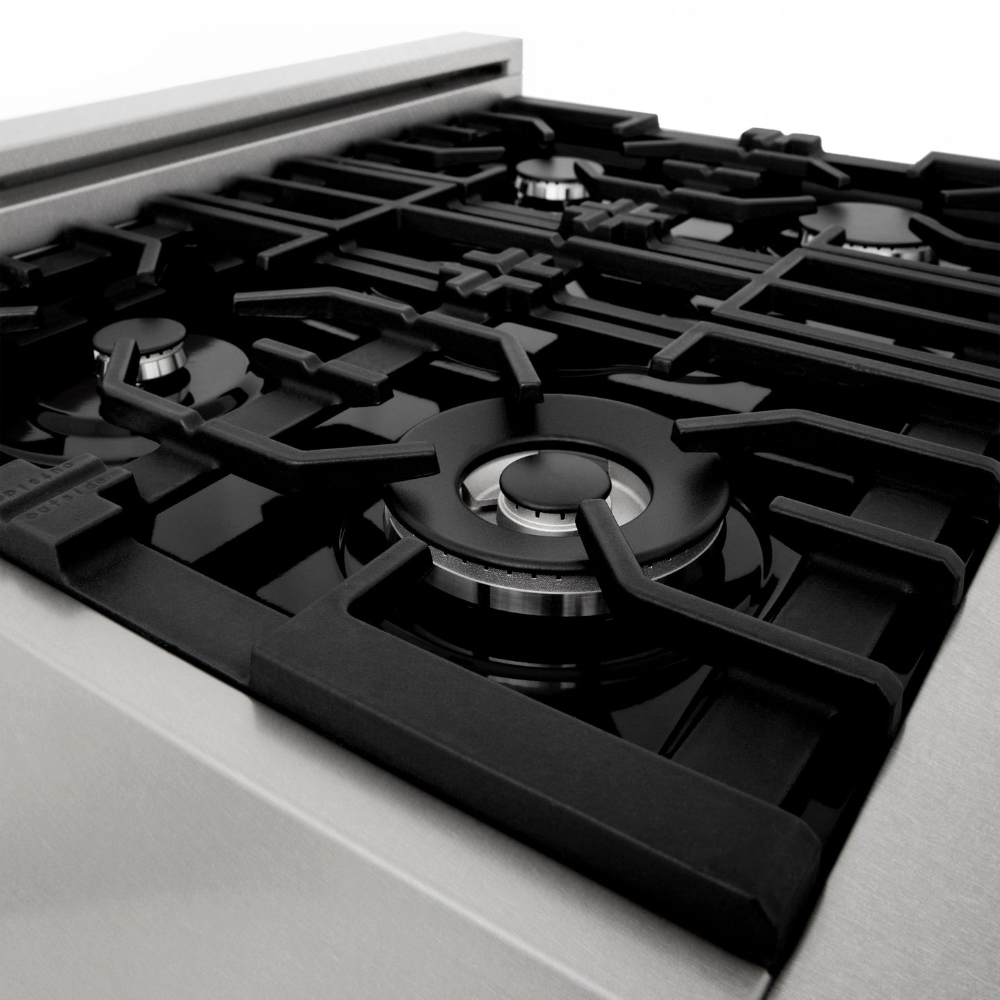 ZLINE 3-Appliance 30" Kitchen Package with DuraSnow Stainless Dual Fuel Range, Ducted Vent Range Hood, and Dishwasher