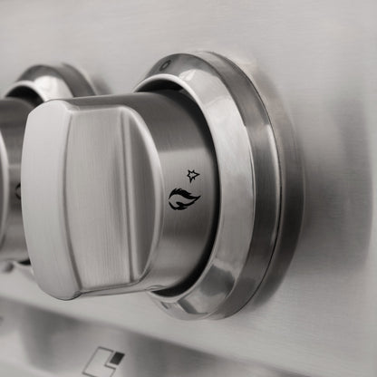 ZLINE 30" 2-Appliance Kitchen Package with Stainless Steel Dual Fuel Range with Matte Black Door & Convertible Vent Range Hood