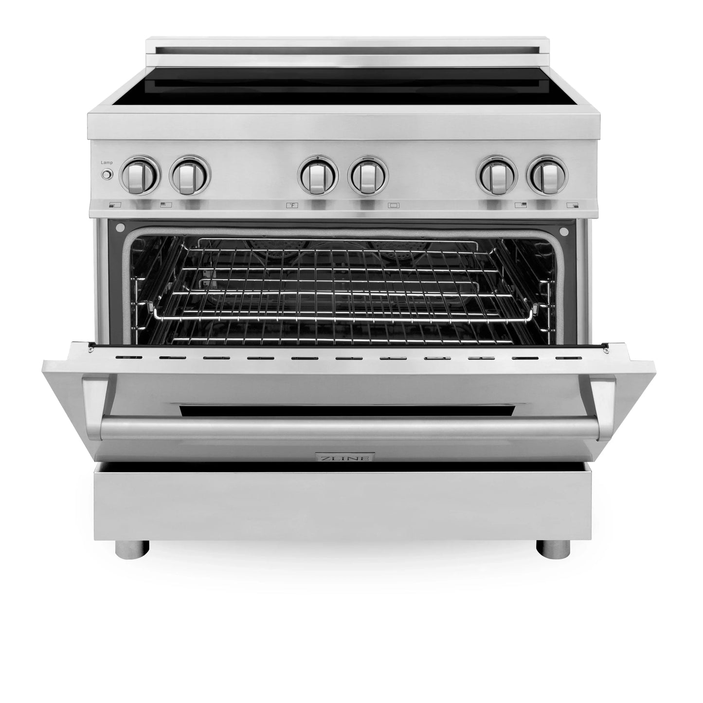 ZLINE 36" 4-Element Induction Range with Electric Oven - Stainless Steel
