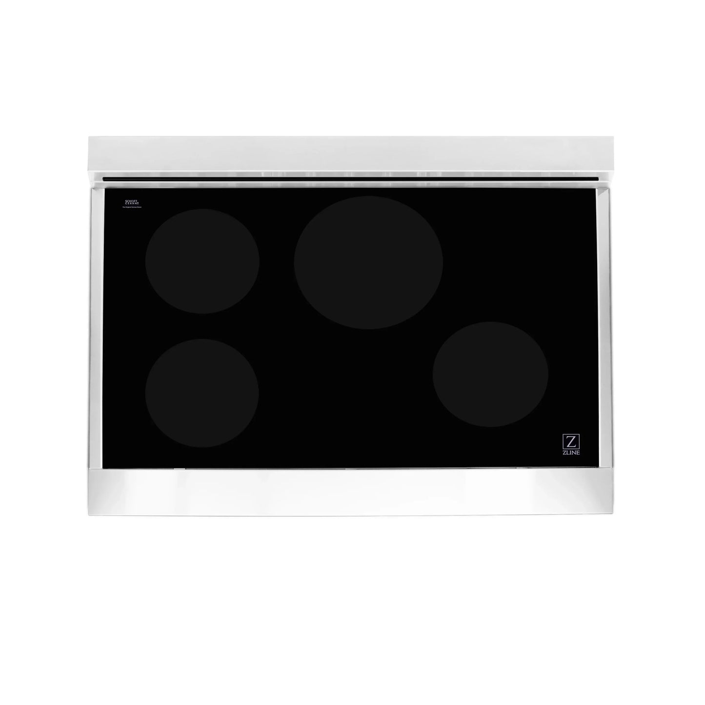 ZLINE 36" 4-Element Induction Range with Electric Oven - Stainless Steel with Matte Black Door