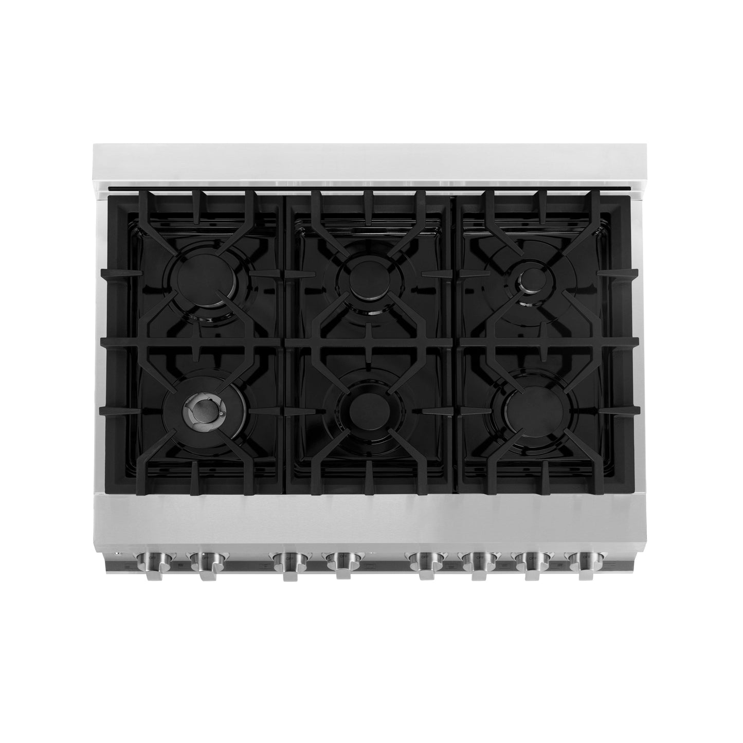 ZLINE 4-Appliance 36" Kitchen Package with Stainless Steel Dual Fuel Range, Range Hood, Microwave Drawer, and Classic Dishwasher