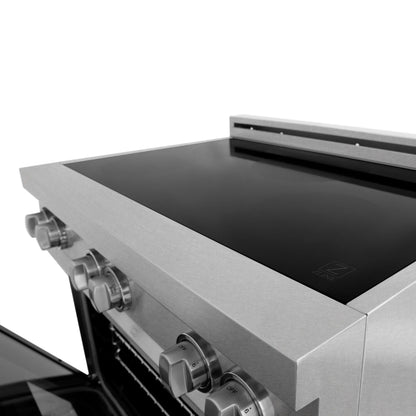 ZLINE 36" 4-Element Stove Induction Range with Electric Oven - DuraSnow Stainless Steel