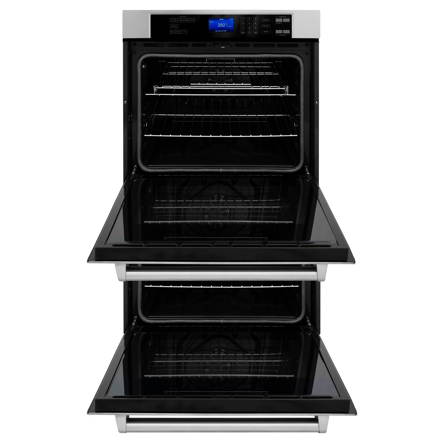 ZLINE 2-Appliance Kitchen Package with 48" Stainless Steel Rangetop and 30" Double Wall Oven