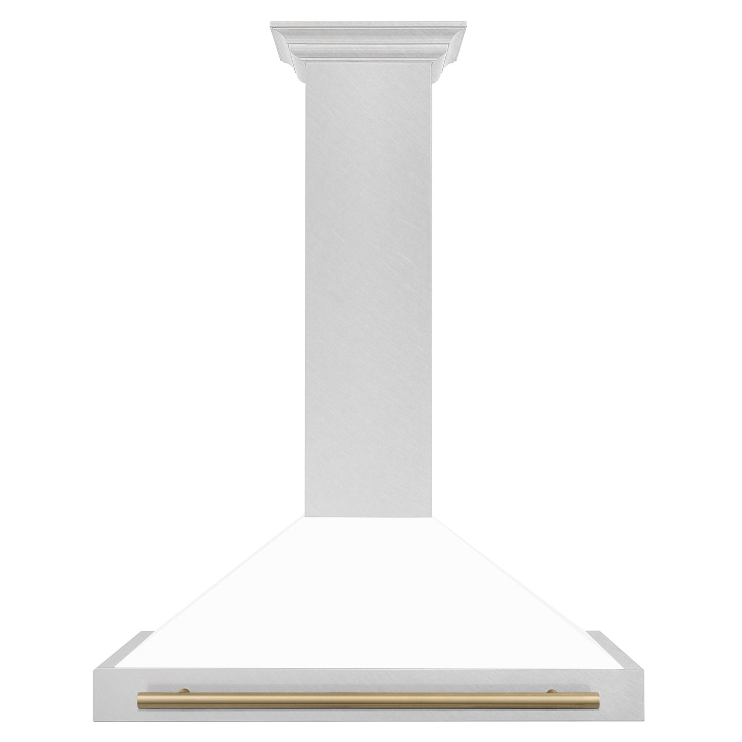 ZLINE 36" Autograph Edition Range Hood - DuraSnow Stainless with Matte White Shell and Accented Handle