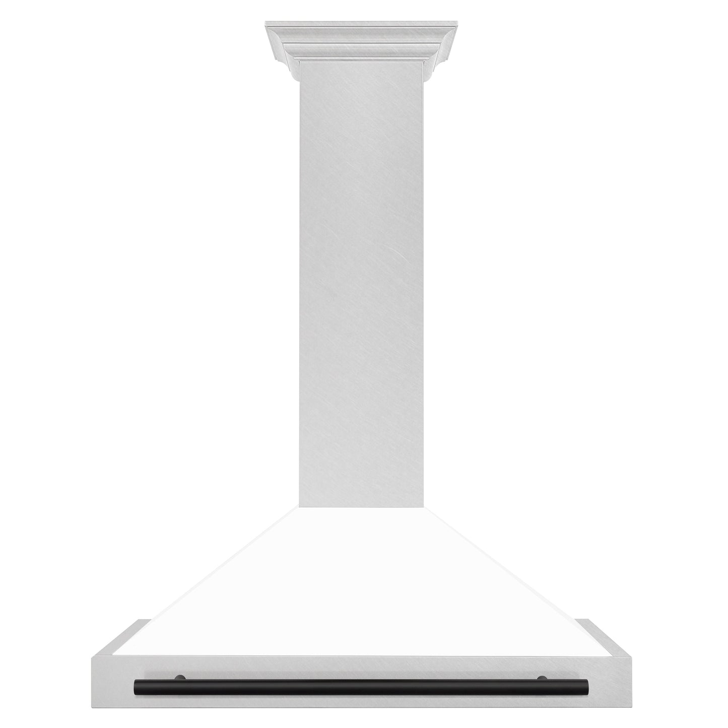 ZLINE 36" Autograph Edition Range Hood - DuraSnow Stainless with Matte White Shell and Accented Handle