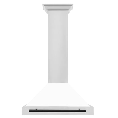 ZLINE 30" Autograph Edition Stainless Steel Range Hood - Matte White Shell & Accents