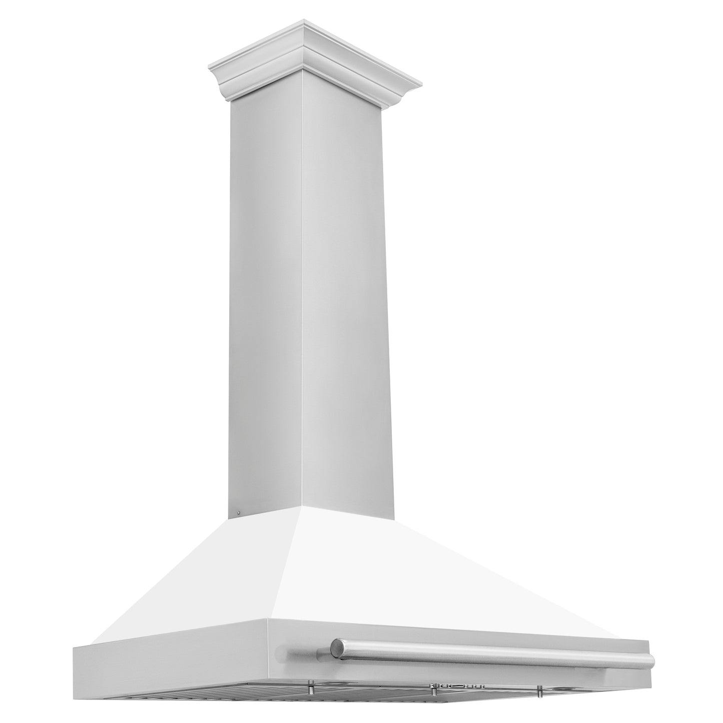 ZLINE 48" Stainless Steel Range Hood - Handle with Colored Shell Options