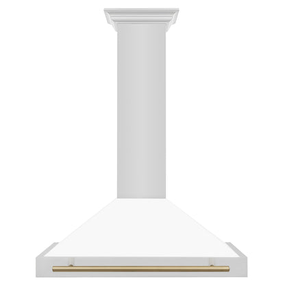 ZLINE 36" Autograph Edition Range Hood - White Matte Shell & Accents