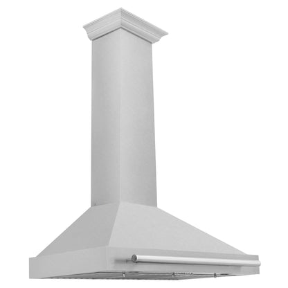 ZLINE 36" DuraSnow Stainless Steel Range Hood - Stainless Steel Handle with Colored Shell Options
