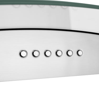 ZLINE Alpine Series Convertible Island Mount Range Hood - Stainless Steel
