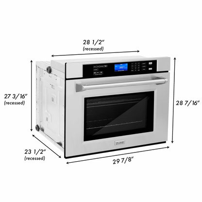 ZLINE 2-Appliance Kitchen Package with 48" Stainless Steel Rangetop and 48" Single Wall Oven