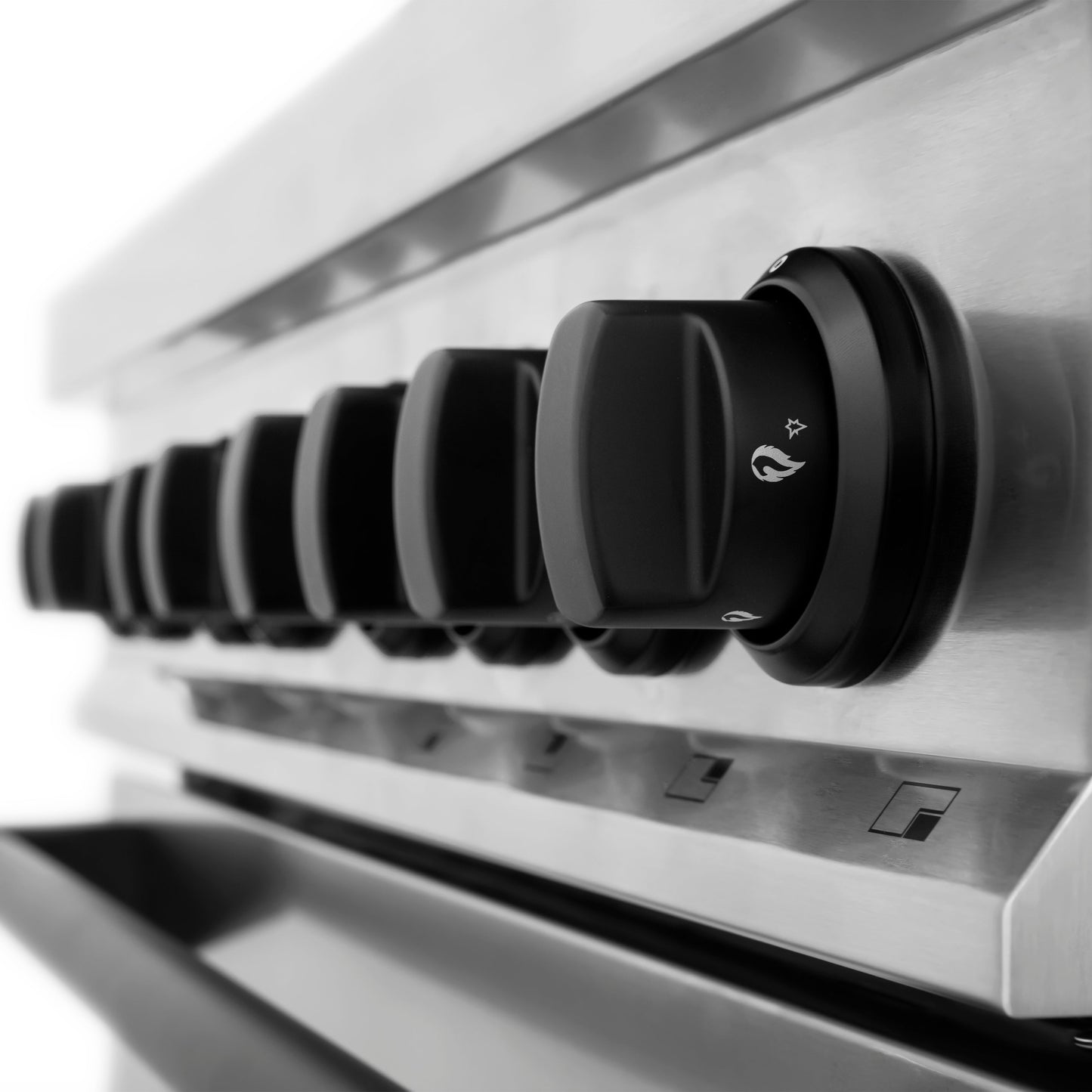 ZLINE 3-Appliance 36" Autograph Edition Kitchen Package with Stainless Steel Dual Fuel Range, Range Hood, and Dishwasher with Matte Black Accents