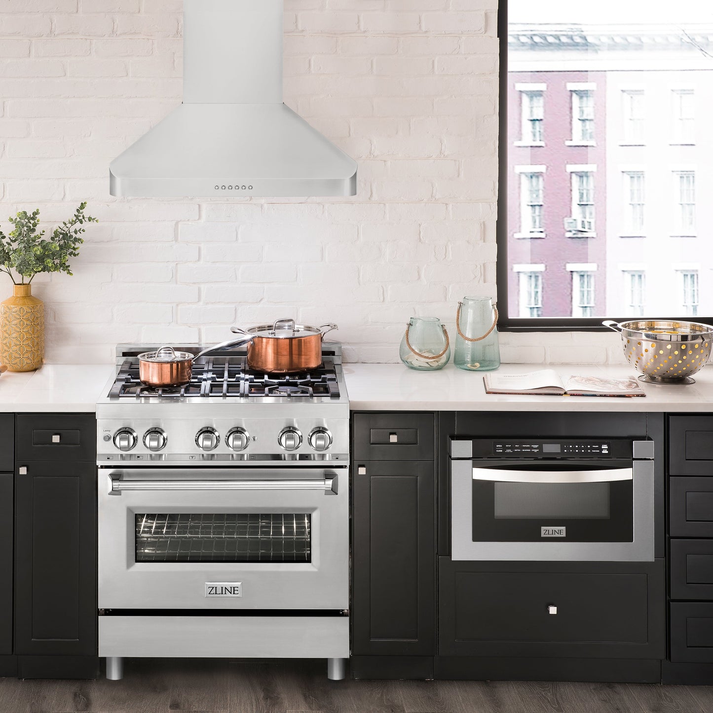 ZLINE Alpine Series Ducted Wall Mount Range Hood - Stainless Steel