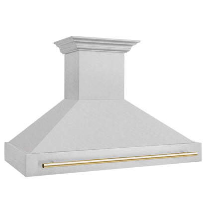 ZLINE Autograph Edition 48" Range Hood - DuraSnow with Stainless Steel Shell
