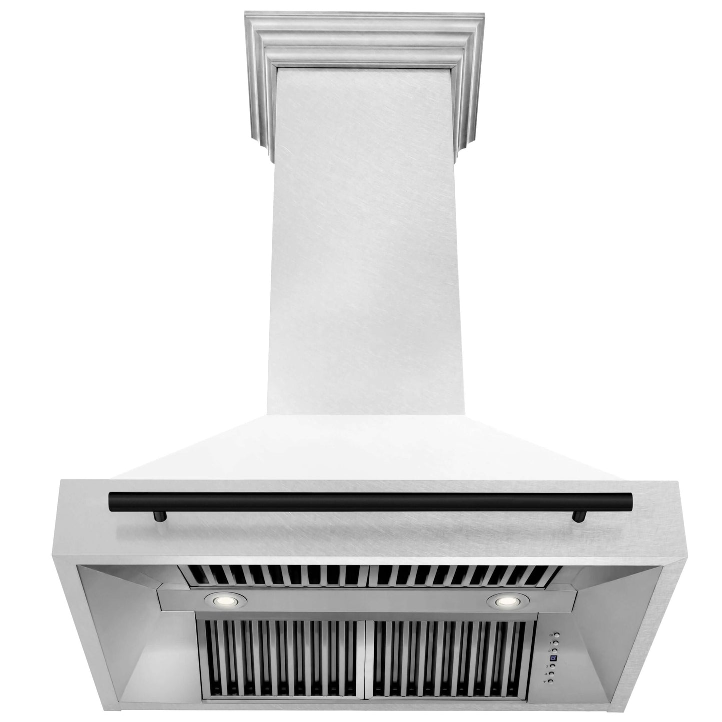 ZLINE Autograph Edition 36" Range Hood with DuraSnow Steel Shell - Matte White and Accented Handle