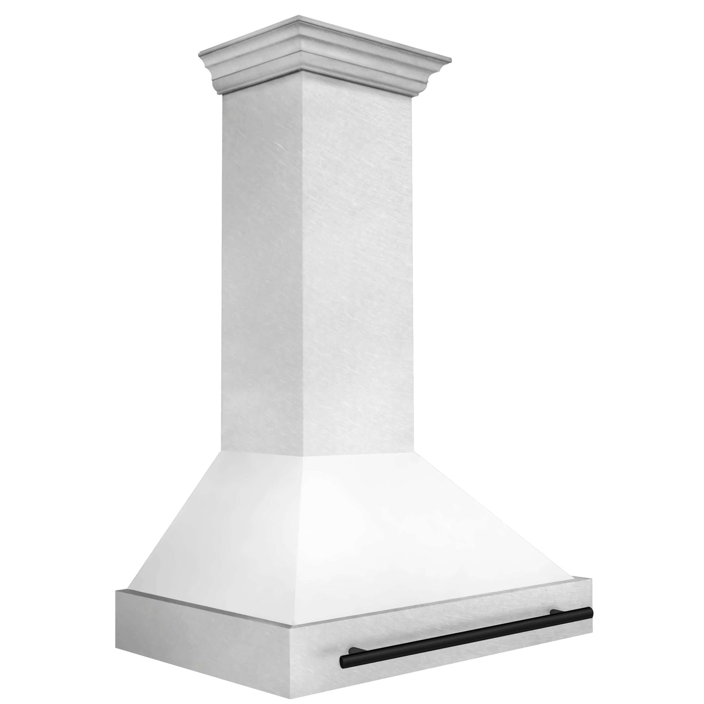 ZLINE Autograph Edition 36" Range Hood with DuraSnow Steel Shell - Matte White and Accented Handle