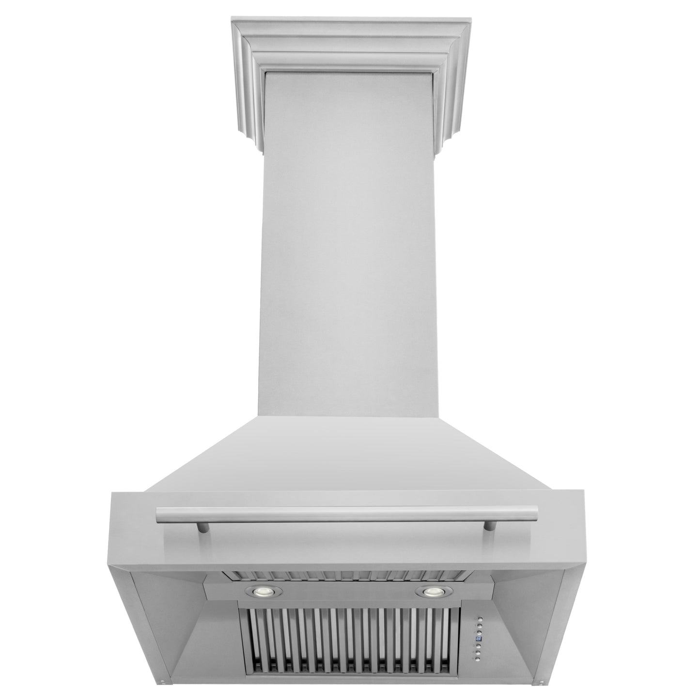 ZLINE 30" Stainless Steel Range Hood - Colored Shell Options and Stainless Steel Handle