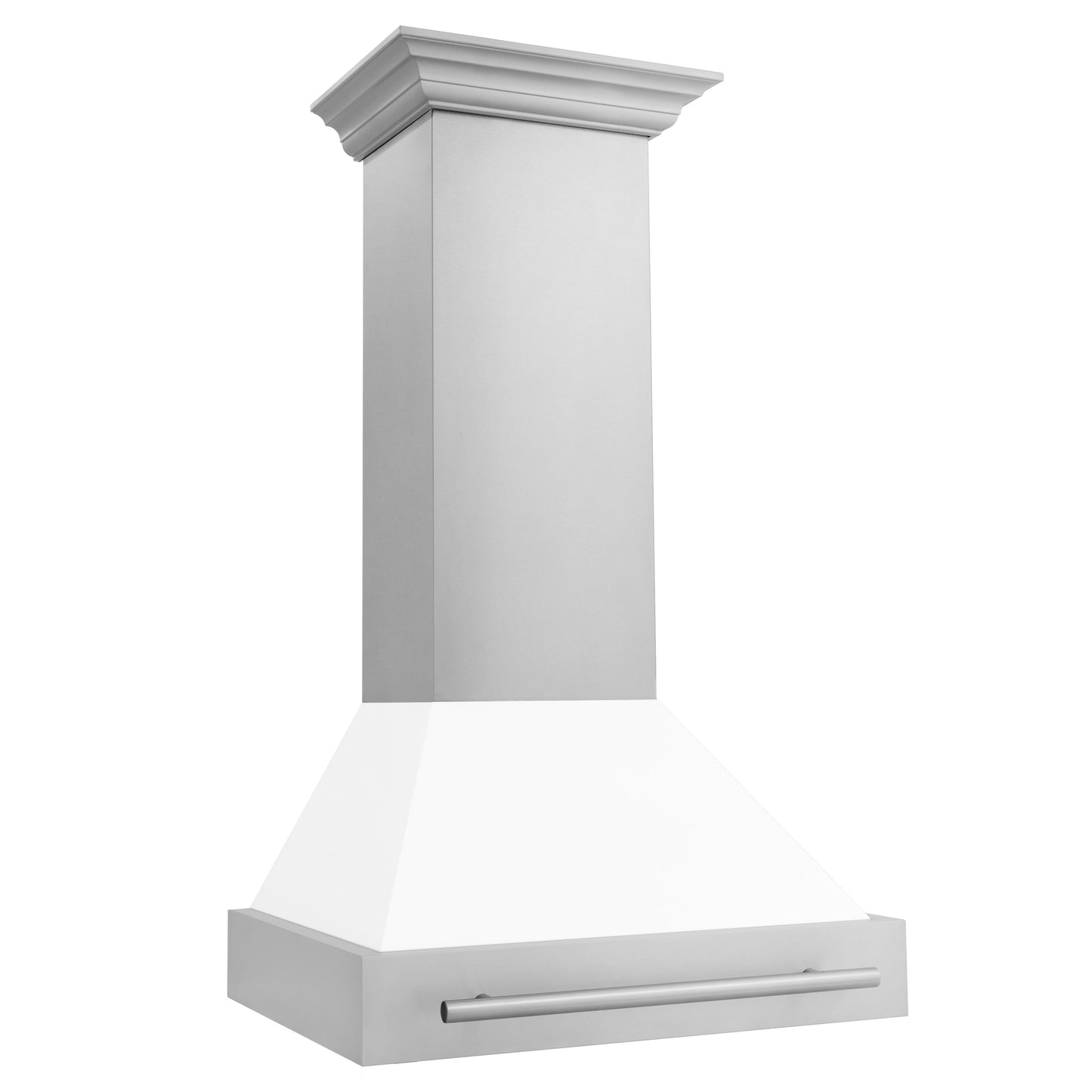 ZLINE 30" Stainless Steel Range Hood - Colored Shell Options and Stainless Steel Handle