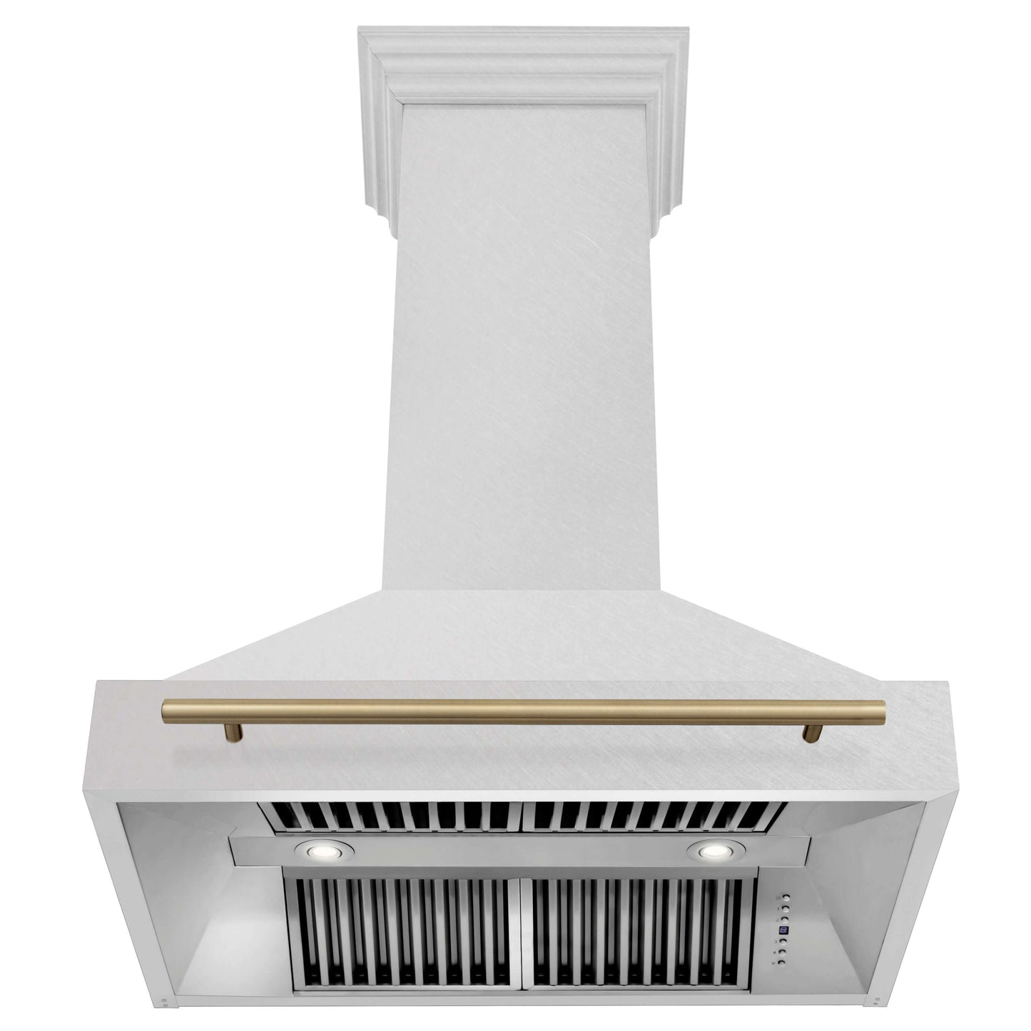 ZLINE 36" Autograph Edition Range Hood - Fingerprint Resistant with Stainless Steel Shell and Colored Handle