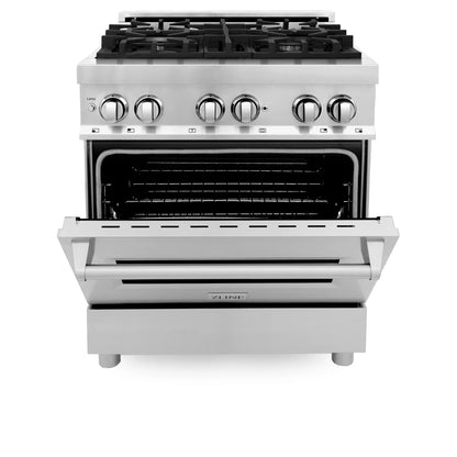 ZLINE 30" Dual Fuel Range - Stainless Steel, Gas Stove, and Electric Oven