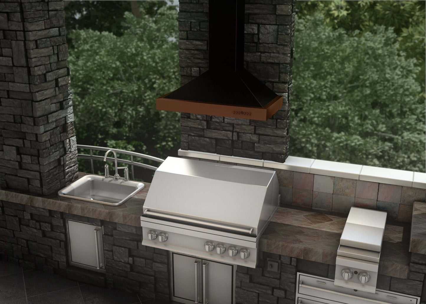 ZLINE Designer Series Wall Mount Range Hood - Bronze and Copper