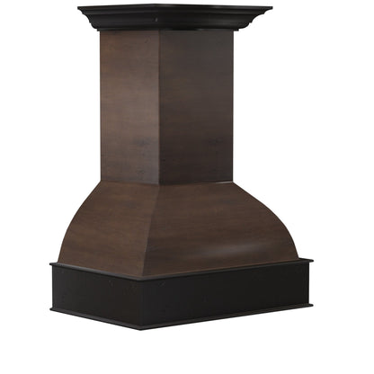 ZLINE 36" Wooden Wall Mount Range Hood including Motor - Antigua and Walnut