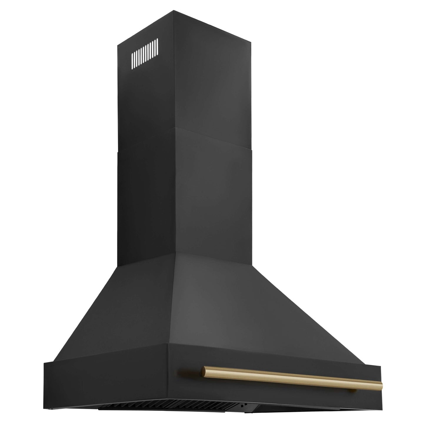 ZLINE 4-Appliance 30" Autograph Edition Kitchen Package with Black Stainless Steel Dual Fuel Range, Range Hood, Dishwasher, and Refrigeration Including External Water Dispenser with Champagne Bronze Accents