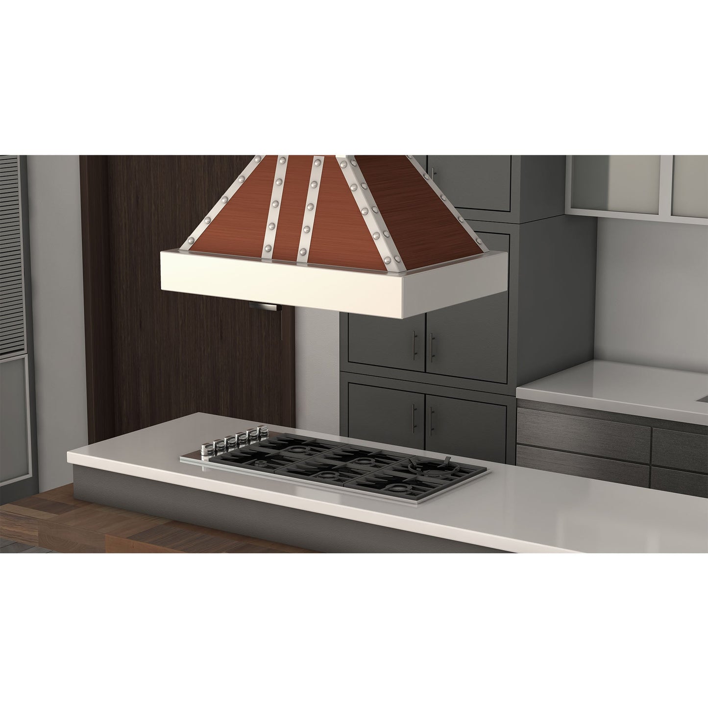 ZLINE 30 in. Designer Series Island Range Hood - Copper Color