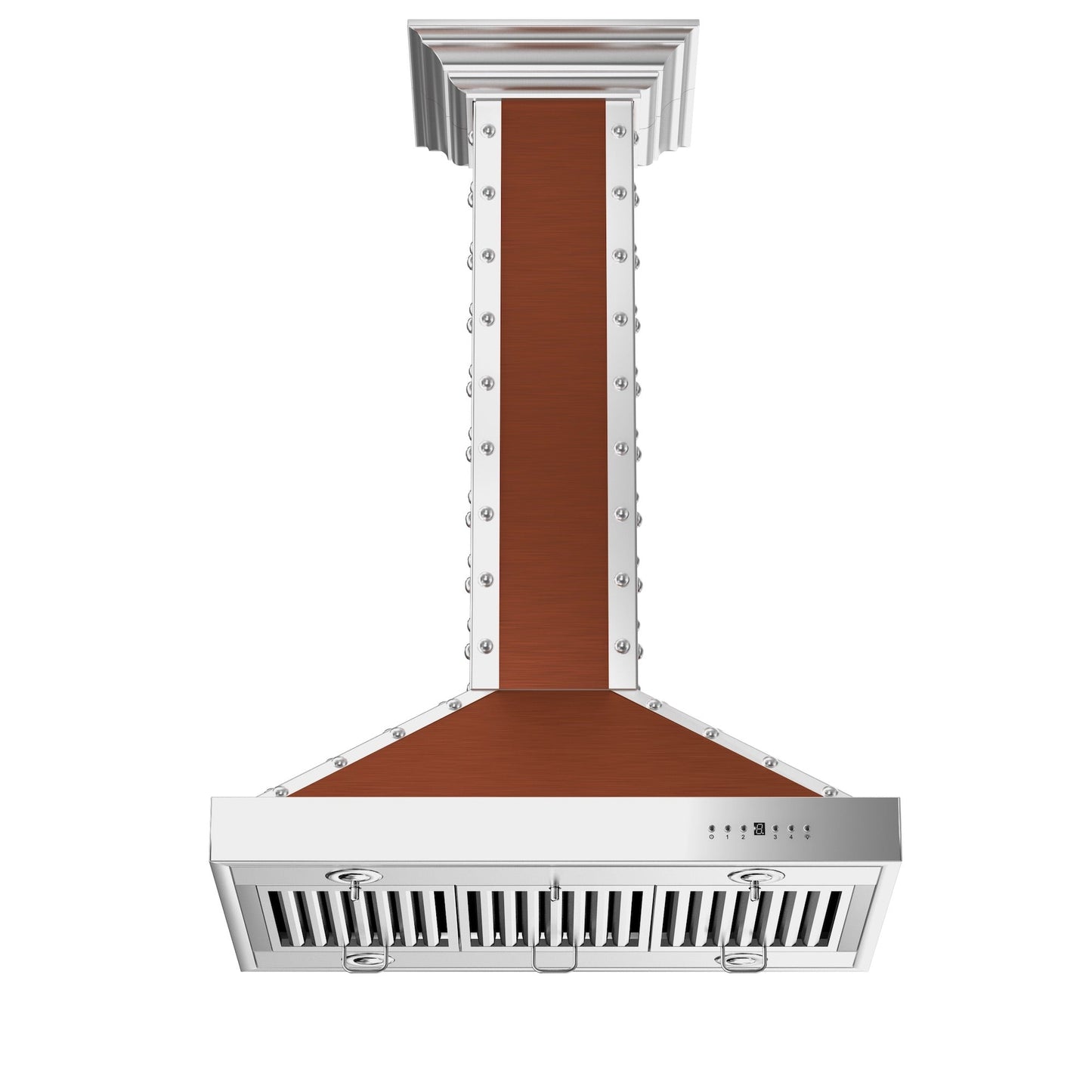 ZLINE 30" Designer Series Island Range Hood - Copper Stainless Steel
