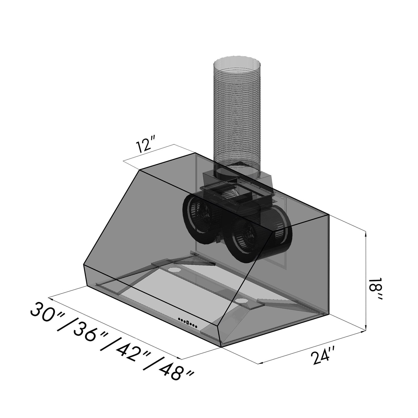 ZLINE Designer Series Under Cabinet Range Hood