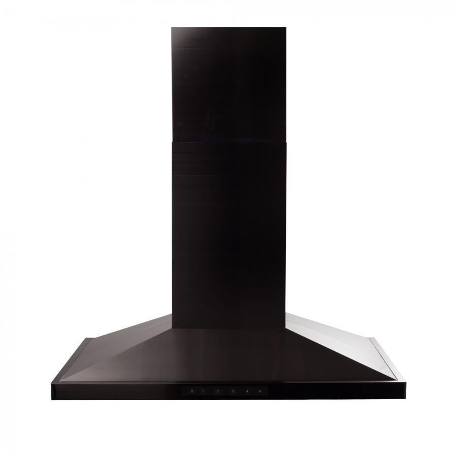 ZLINE Convertible Vent Island Mount Range Hood - Black Stainless Steel