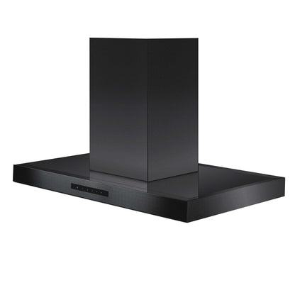 ZLINE Convertible Island Mount Range Hood - Black Stainless Steel