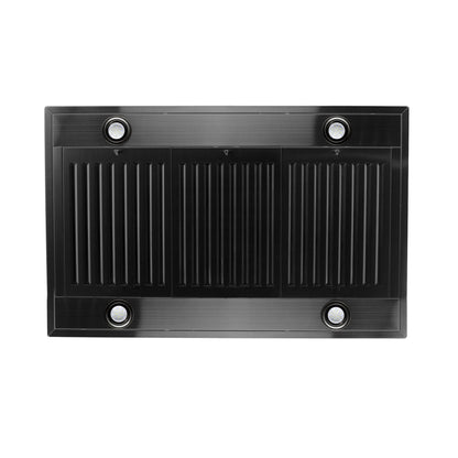 ZLINE Convertible Island Mount Range Hood - Black Stainless Steel