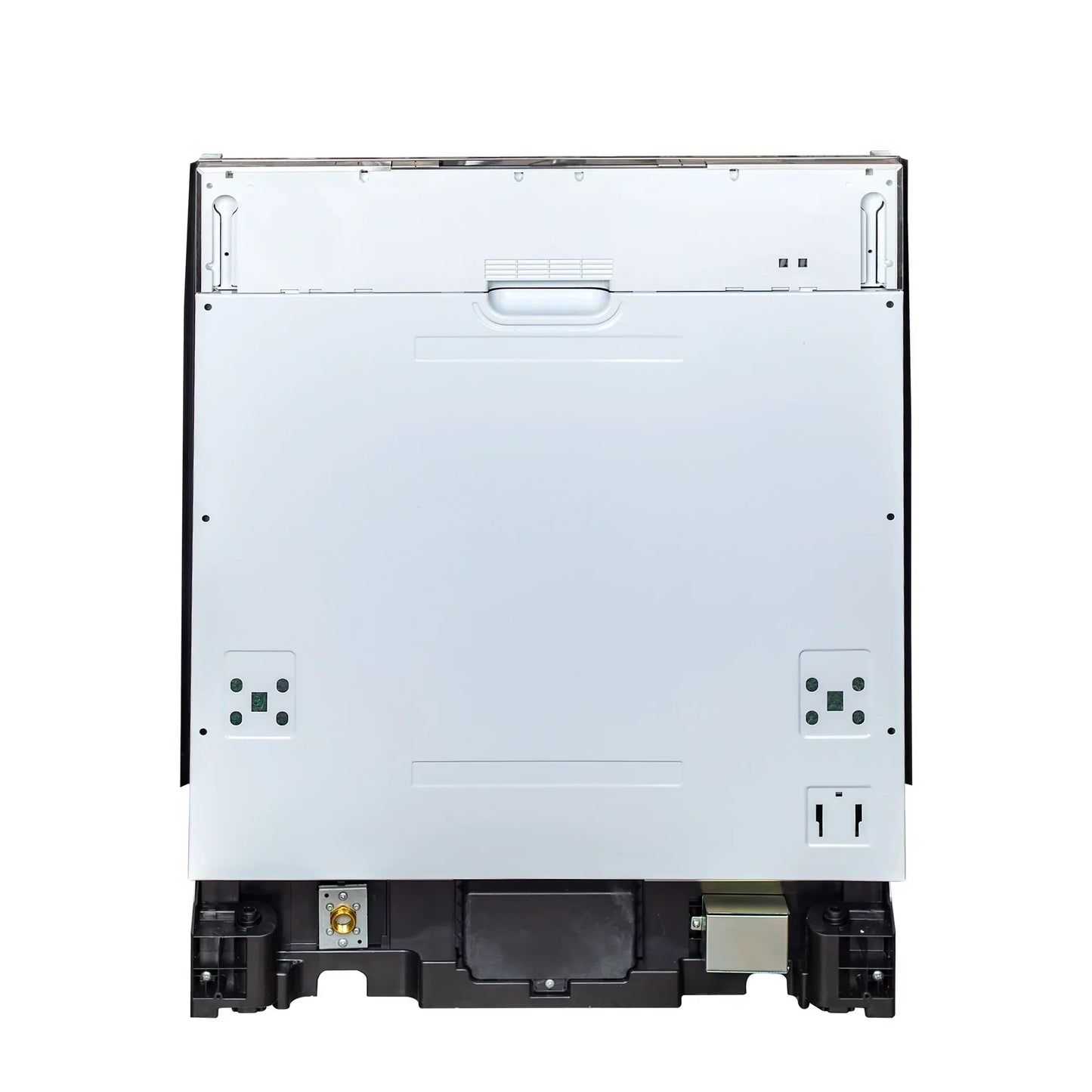 ZLINE 24" Compact Top Control Dishwasher - Matte White Panel, Modern Handle