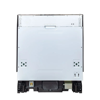 ZLINE 24" Compact Top Control Dishwasher - Matte White Panel, Modern Handle