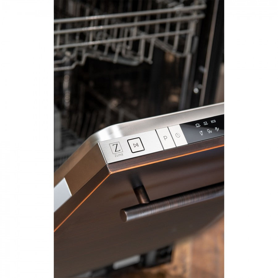 ZLINE 18" Compact Top Control Dishwasher - Stainless Steel Tub with Modern Handle