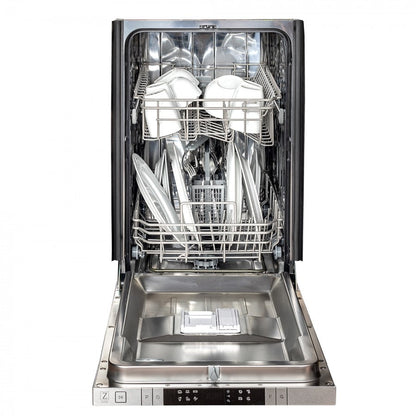 ZLINE 18" Compact Top Control Dishwasher - Stainless Steel Tub with Traditional Handle