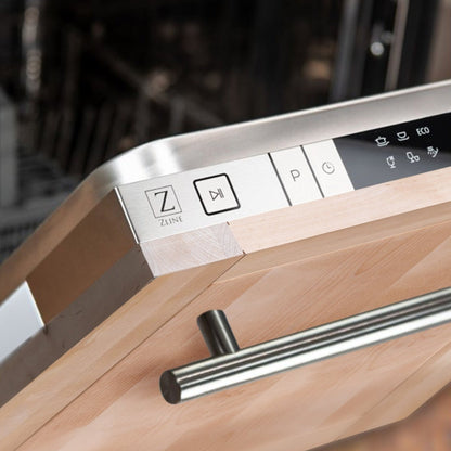 ZLINE 18" Compact Top Control Dishwasher - Stainless Steel Tub with Modern Handle