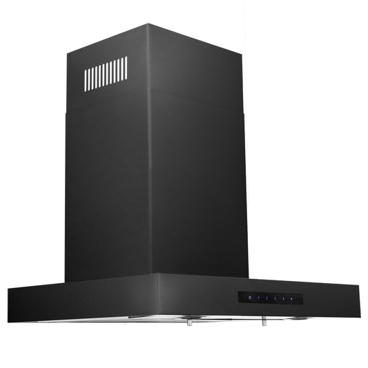 ZLINE Convertible Vent Wall Mount Range Hood - Black Stainless Steel