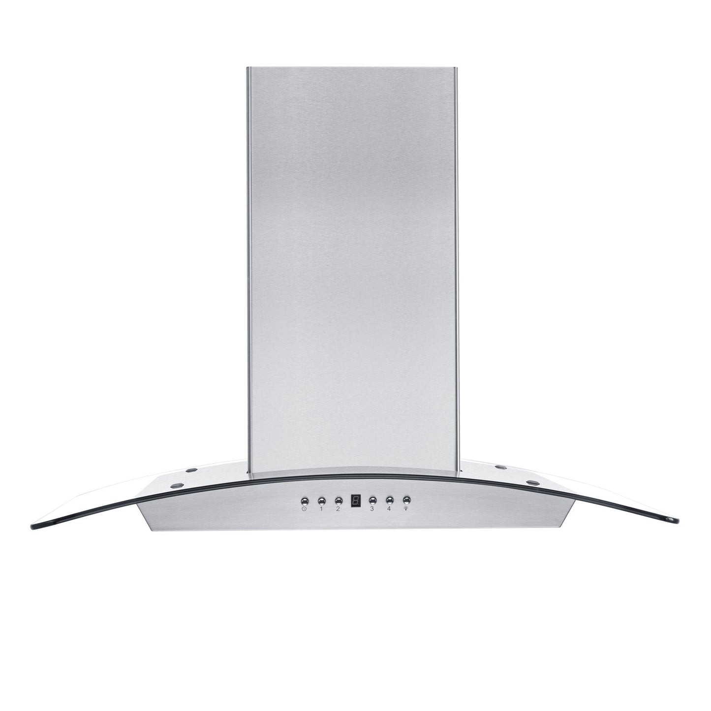 ZLINE Convertible Vent Wall Mount Range Hood - Stainless Steel & Glass with Crown Molding