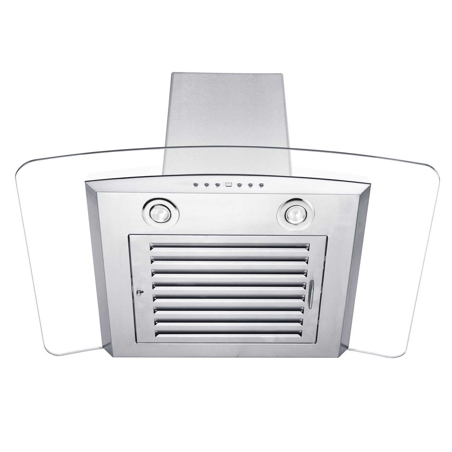 ZLINE Convertible Vent Wall Mount Range Hood - Stainless Steel & Glass with Crown Molding